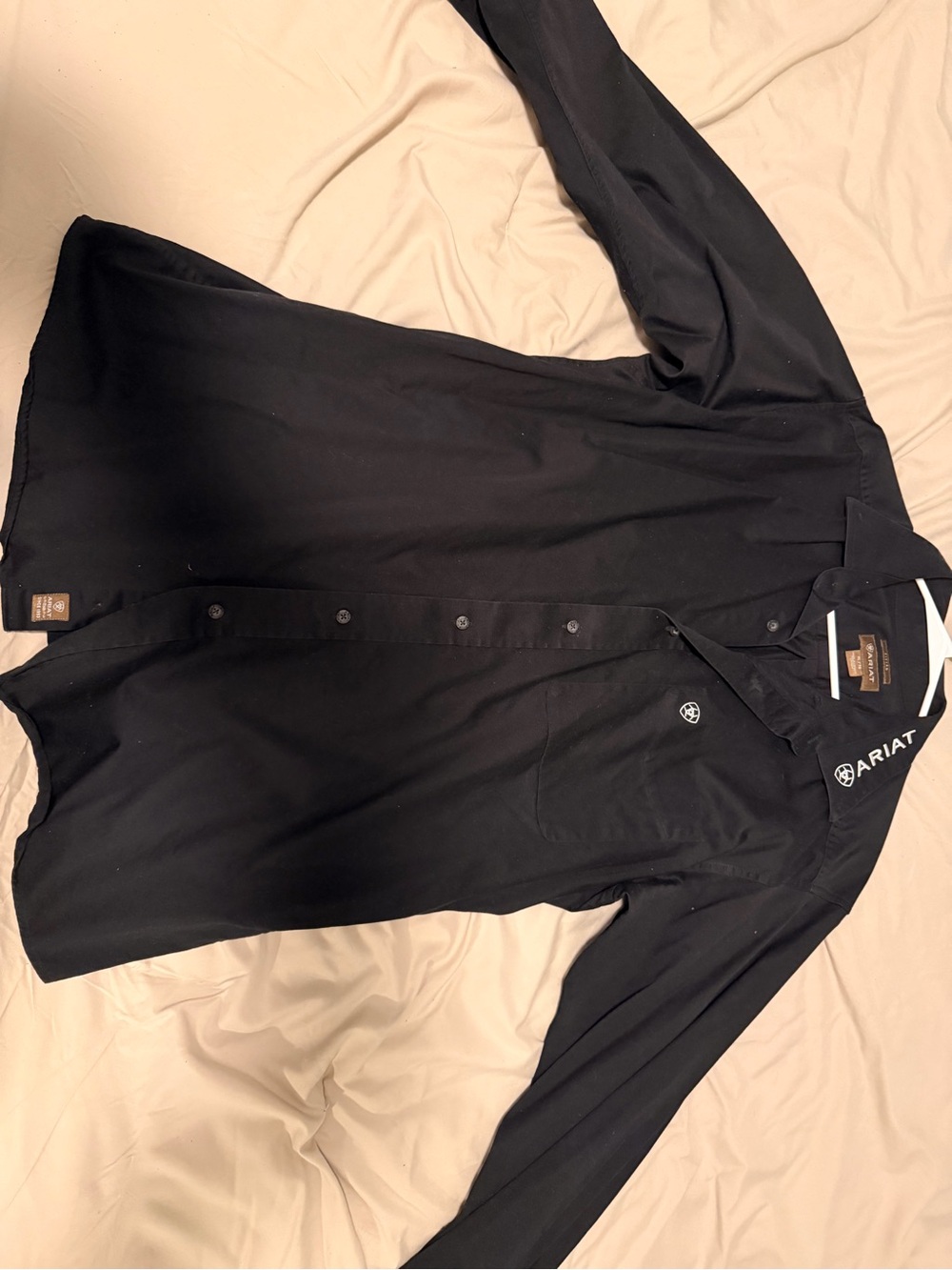 Ariat Black Lightweight Men's Shirt Jacket with Chest Pocket